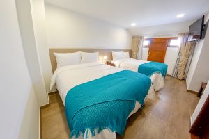 Dos camas Suite Deluxe del Hotel Boutique San Chiquinquirá