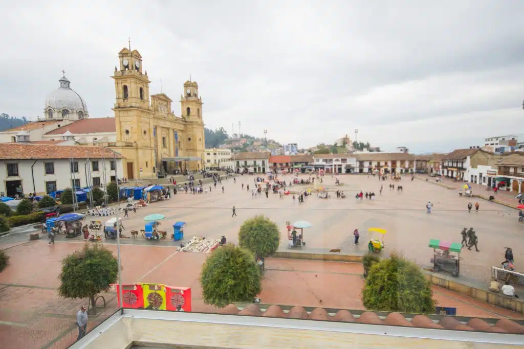 Vista Plaza de Bolivar hotel San Marcos Chiquinquirá