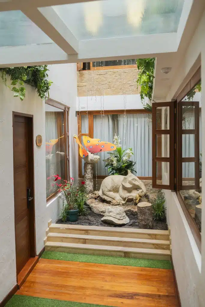 Hermosa fuente de los deseos en el hotel boutique san marcos