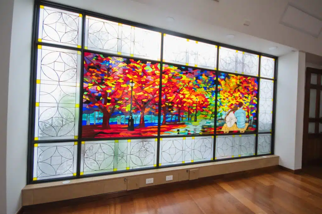 Hermoso vitral en el hotel boutique san marcos chiquinquira